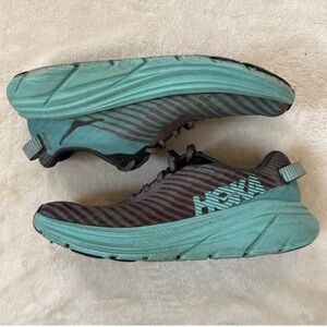 Hoka One One Teal and Black Women's Sneakers